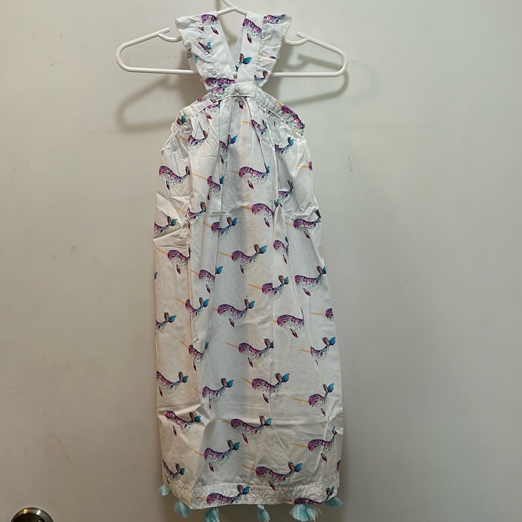 Nwt Hatley Narwhal Dress, Criss Cross Adjustable Straps